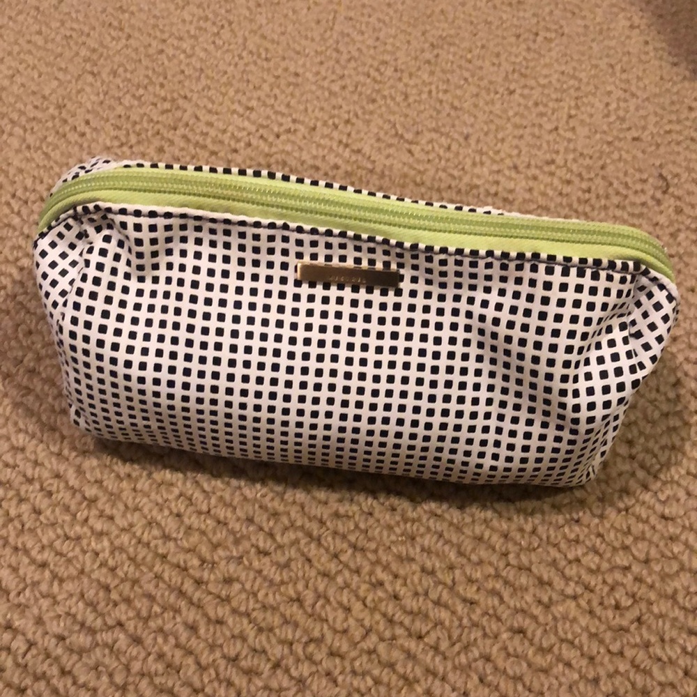 Checkered Makeup Bag